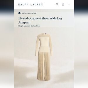 Pleated Opaque & Sheer Wide-Leg Jumpsuit